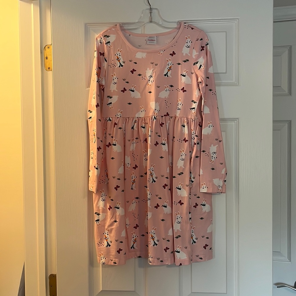 Never worn (again…). LS pink cotton dress with pockets!
